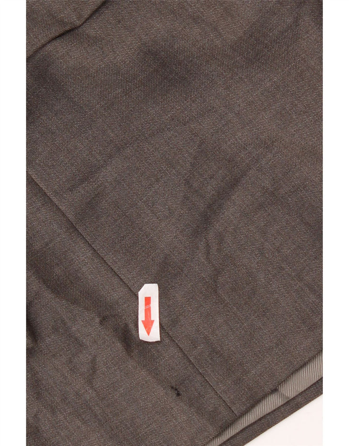 Marks & Spencer Mens 3 Button Blazer Jacket UK 44 XL Grey New Wool