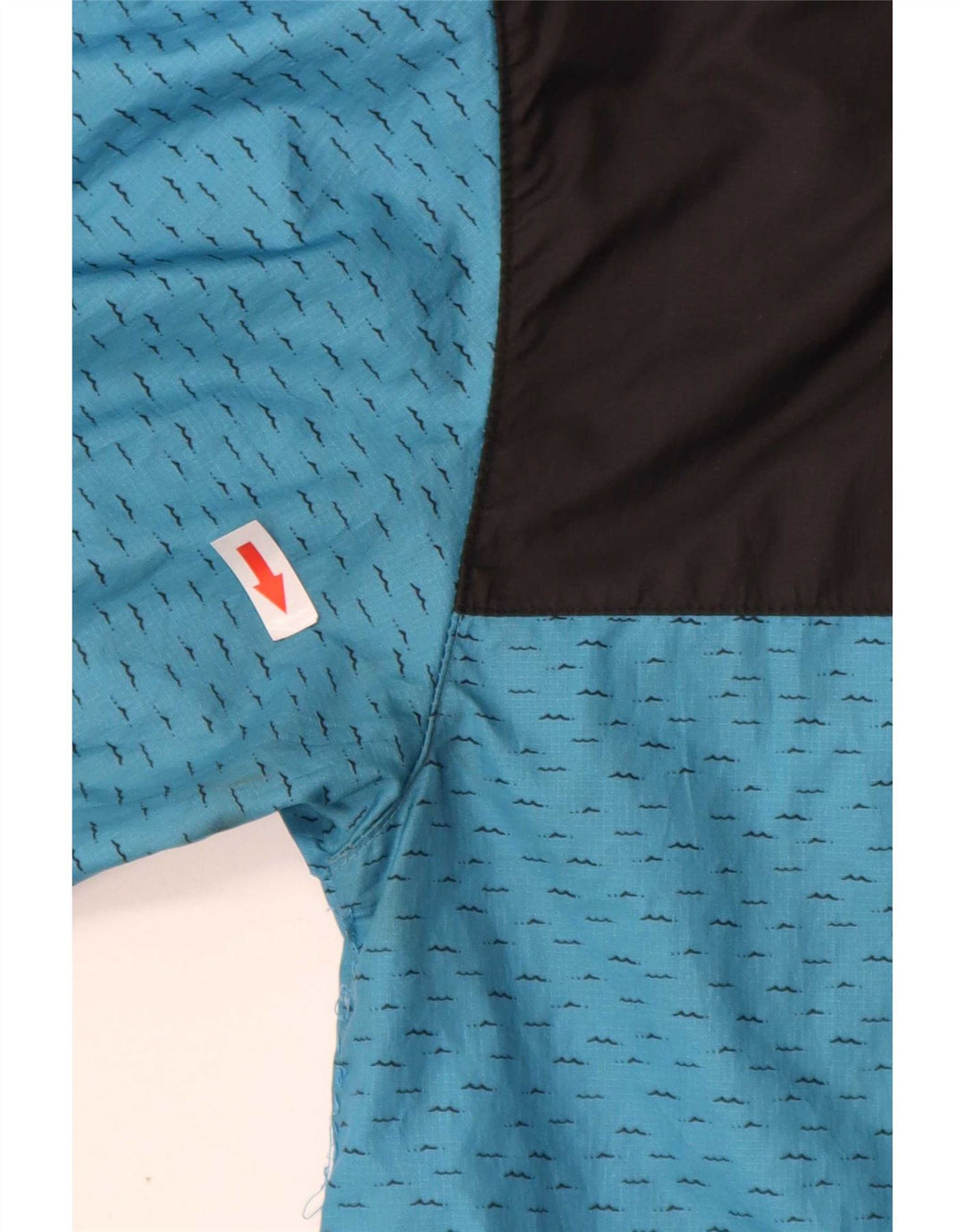 The North Face Mens Hooded Rain Jacket Small Blue Polyester