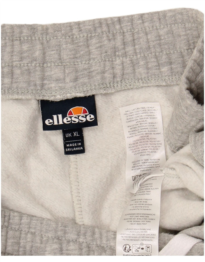 ELLESSE Mens Sport Shorts XL Grey Cotton