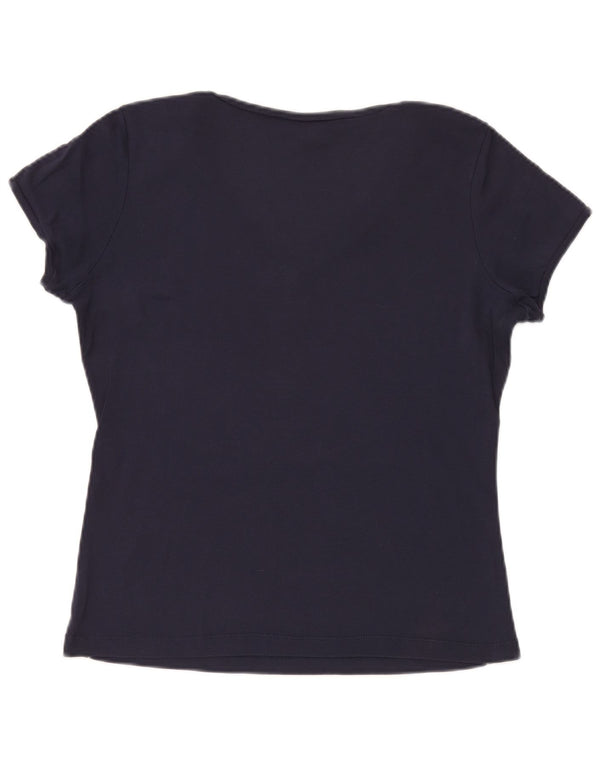Lotto Womens T-Shirt Top UK 20 2XL Navy Blue