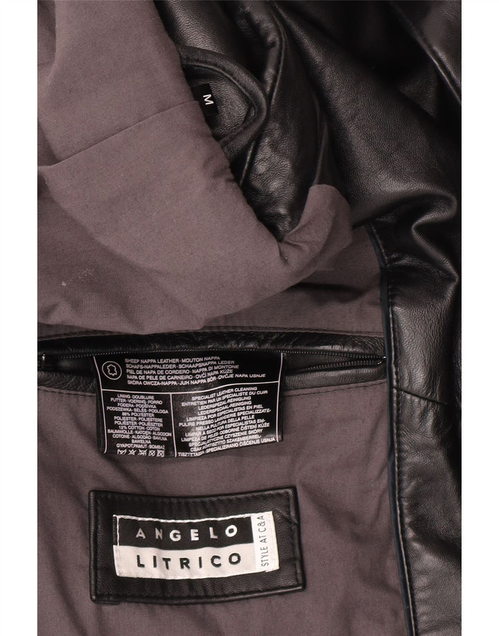 Angelo Litrico Mens 3 Button Blazer Jacket UK 38 Medium Black