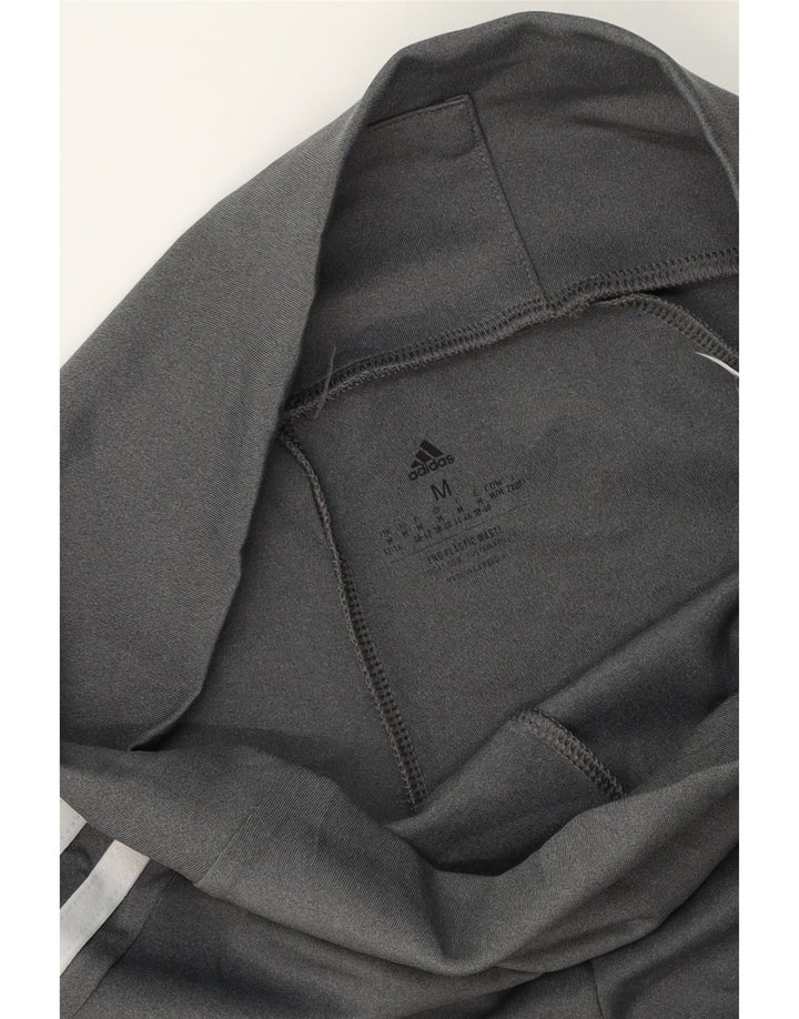 ADIDAS Womens Aeroready Crop Leggings UK 12/14 Medium Grey Vintage Adidas and Second-Hand Adidas from Messina Hembry 
