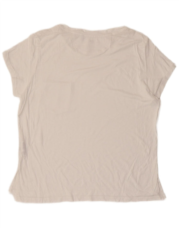 G-STAR Womens T-Shirt Top UK 14 Medium White Viscose