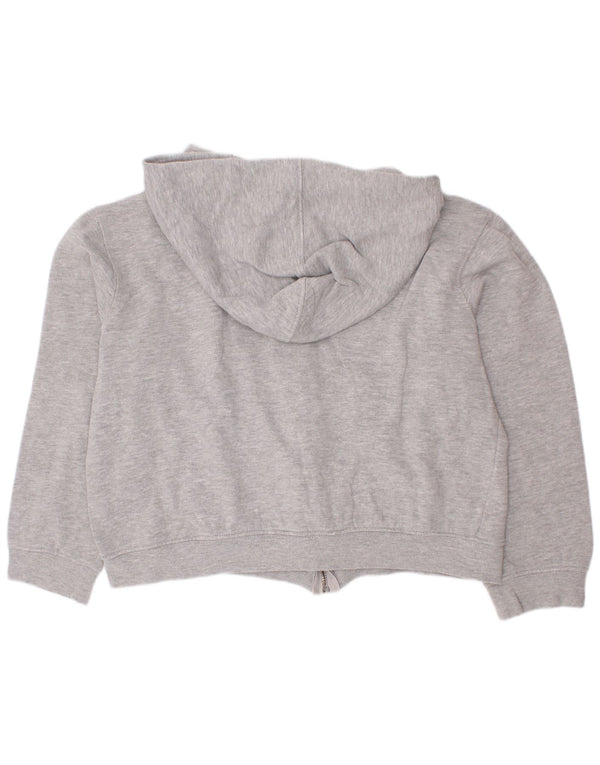 Hard Rock Cafe Girls Graphic Zip Hoodie Sweater 10-11 Years Large Grey