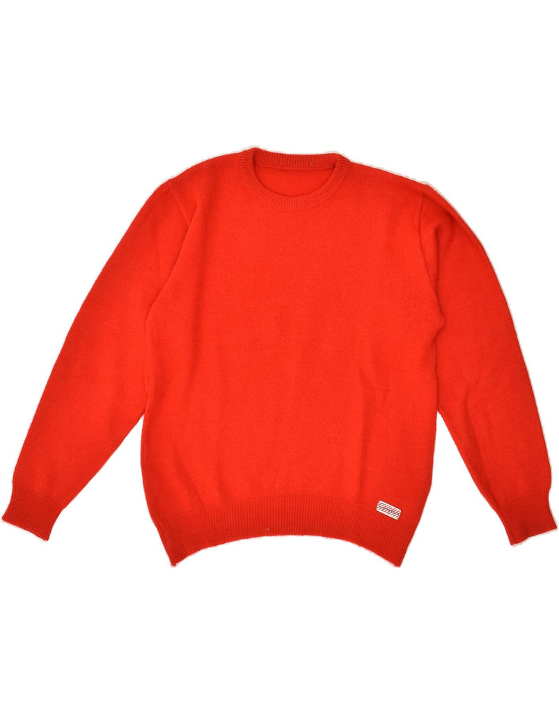 VINTAGE Womens Crew Neck Jumper Sweater UK 12 Medium Red | Vintage Vintage | Thrift | Second-Hand Vintage | Used Clothing | Messina Hembry 