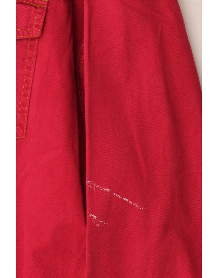 Vintage Mens Denim Shirt XL Red