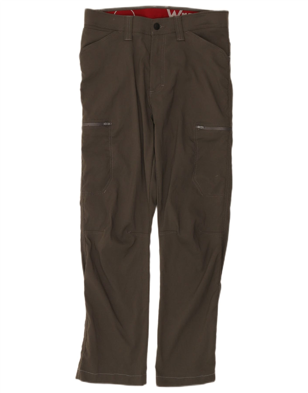Wrangler Mens Straight Cargo Trousers W30 L30 Grey Nylon