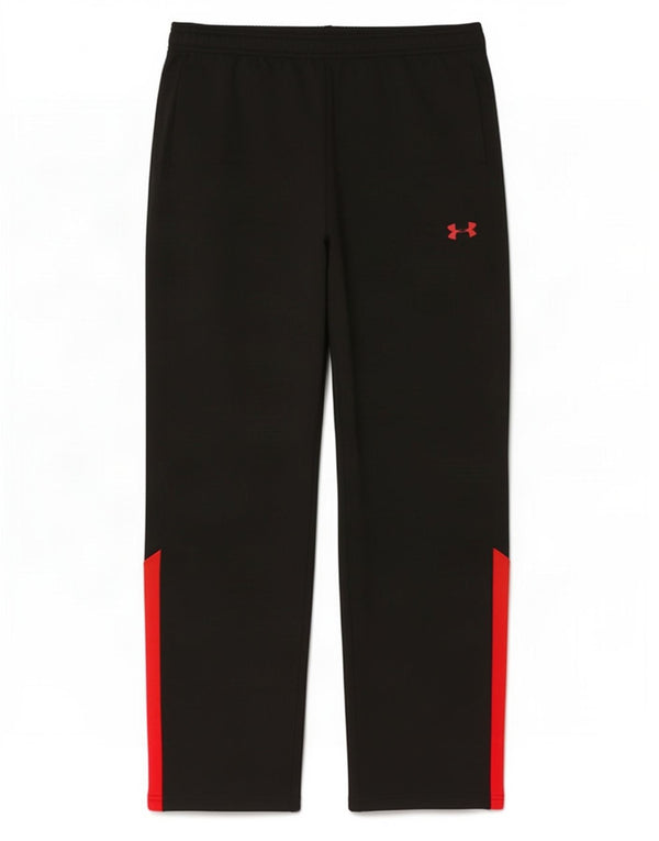 Under Armour Boys Tracksuit Trousers 13-14 Years XL Black Colourblock