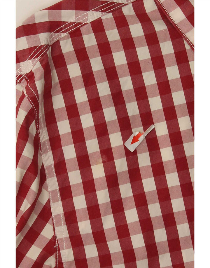 Fat Face Mens Shirt XL Red Gingham Cotton