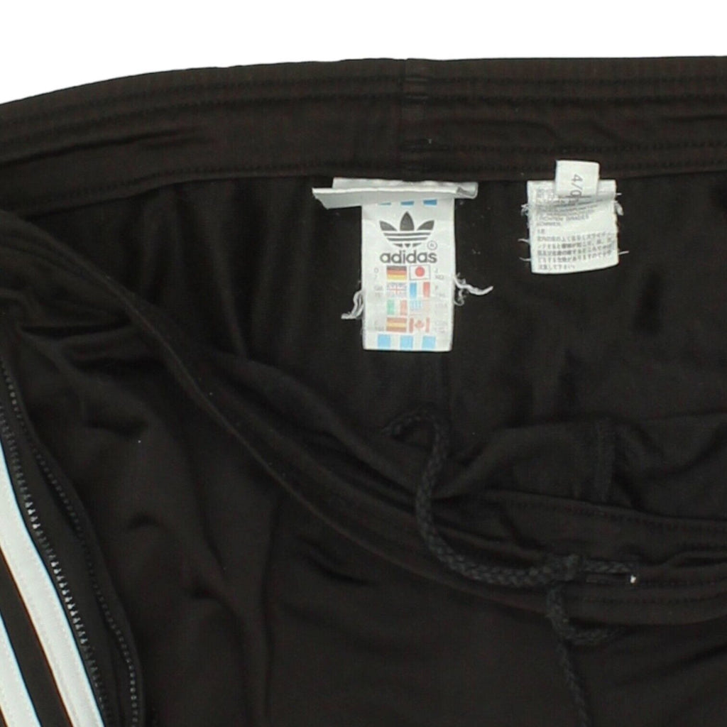 Adidas Originals Mens Black Soft Shell Tracksuit Bottoms | Vintage Y2K Sports | Vintage Messina Hembry | Thrift | Second-Hand Messina Hembry | Used Clothing | Messina Hembry 