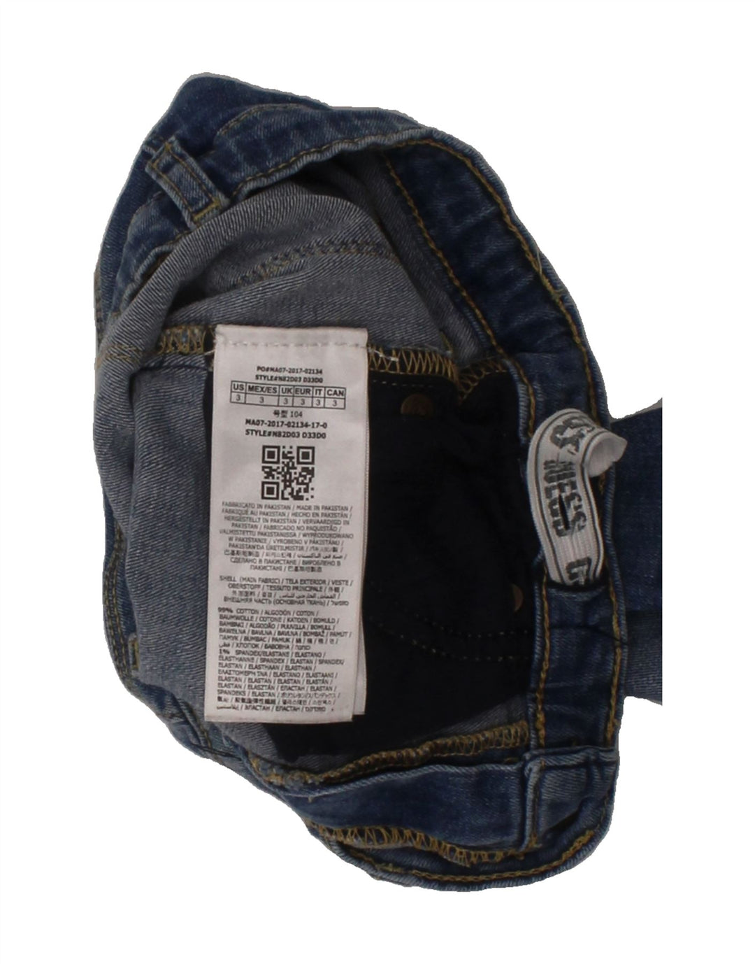 GUESS Boys Denim Shorts 2-3 Years W22  Blue Cotton Vintage Guess and Second-Hand Guess from Messina Hembry 