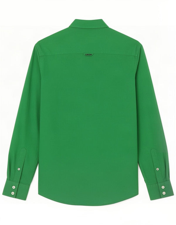 Crew Clothing Mens Slim Fit Shirt Small Green Cotton