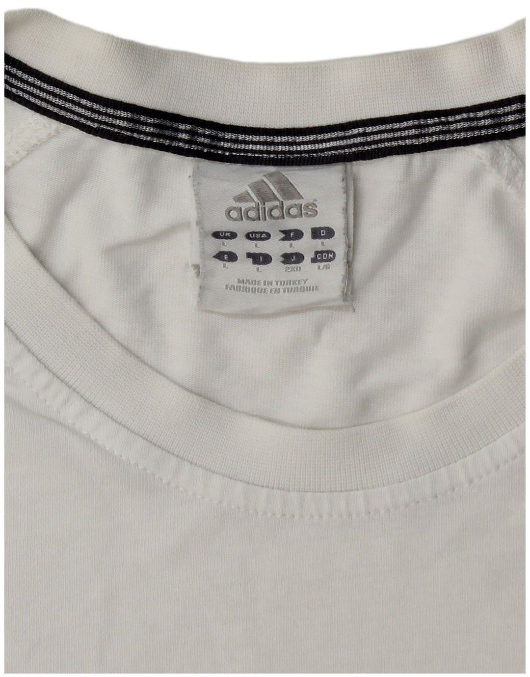 ADIDAS Mens T-Shirt Top Large White Cotton