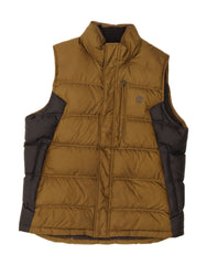 TIMBERLAND Mens Padded Gilet UK 42 XL Brown Colourblock Polyester