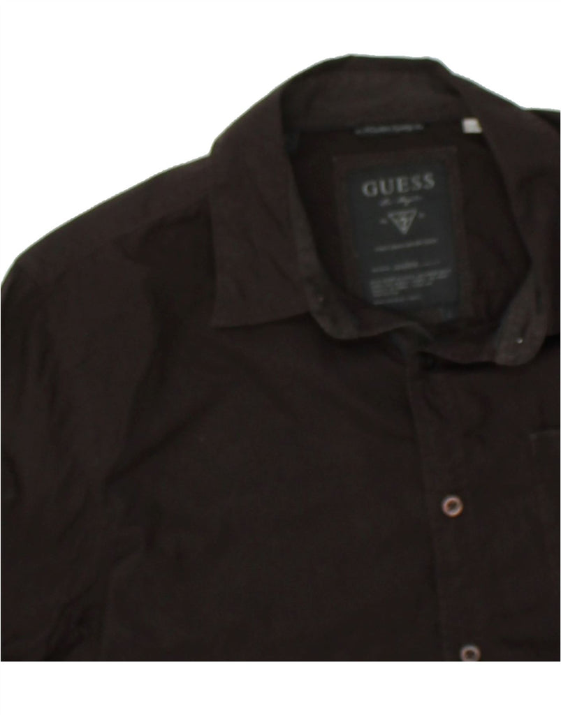 GUESS Mens Shirt Large Black Cotton | Vintage Guess | Thrift | Second-Hand Guess | Used Clothing | Messina Hembry 