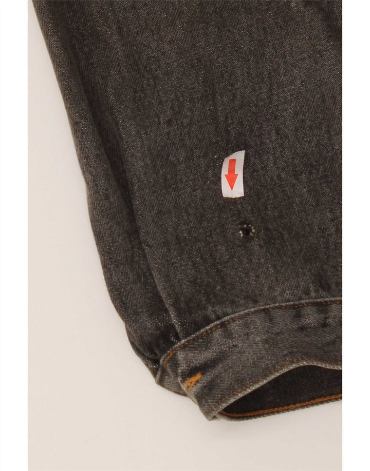 S.Oliver Womens Oversized Denim Jacket UK 10 Small Grey Cotton