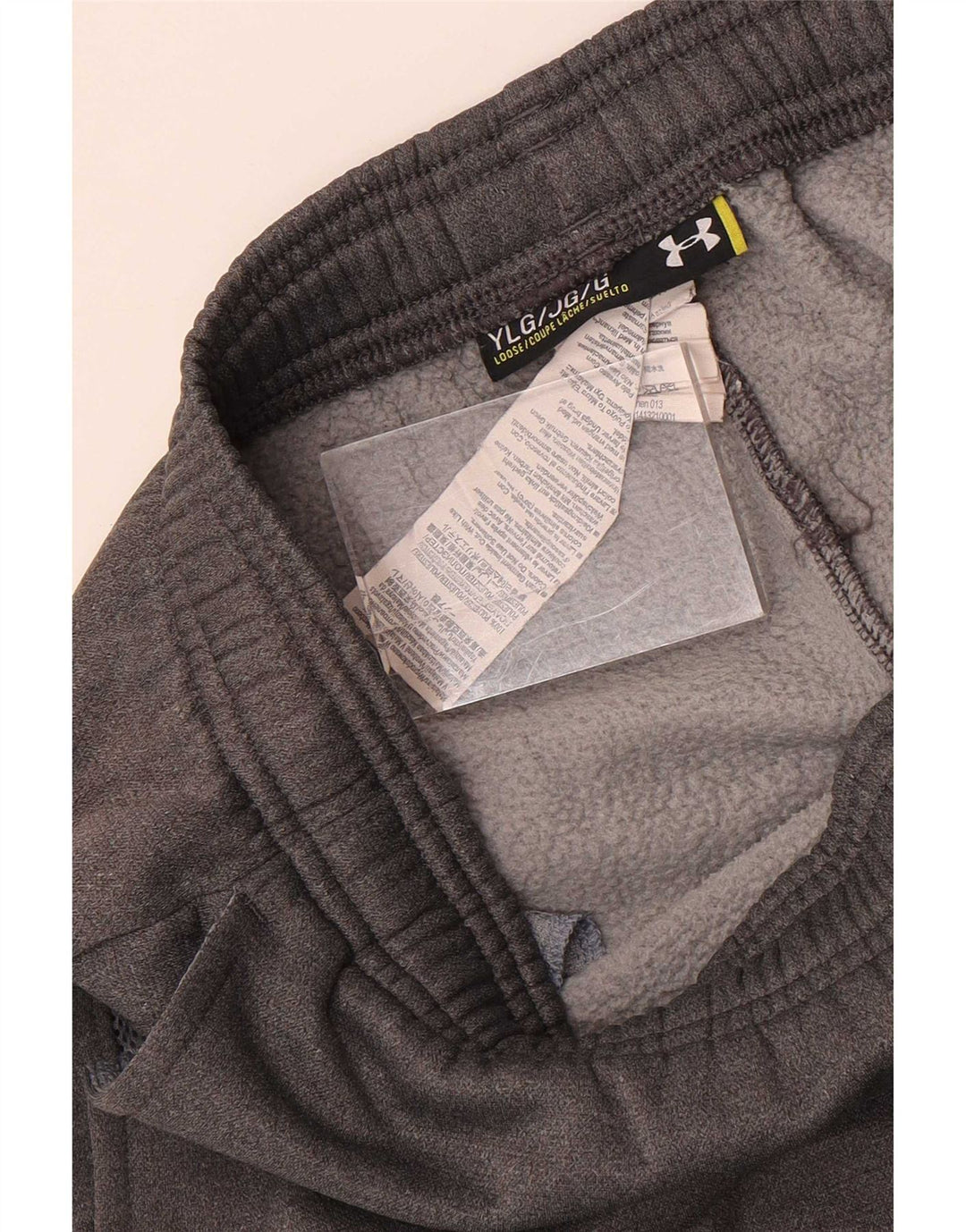 Under Armour Boys Graphic Tracksuit Trousers 11-12 Years Large Grey