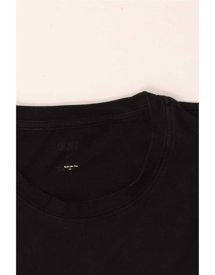 Dkny Mens Graphic T-Shirt Top Medium Black
