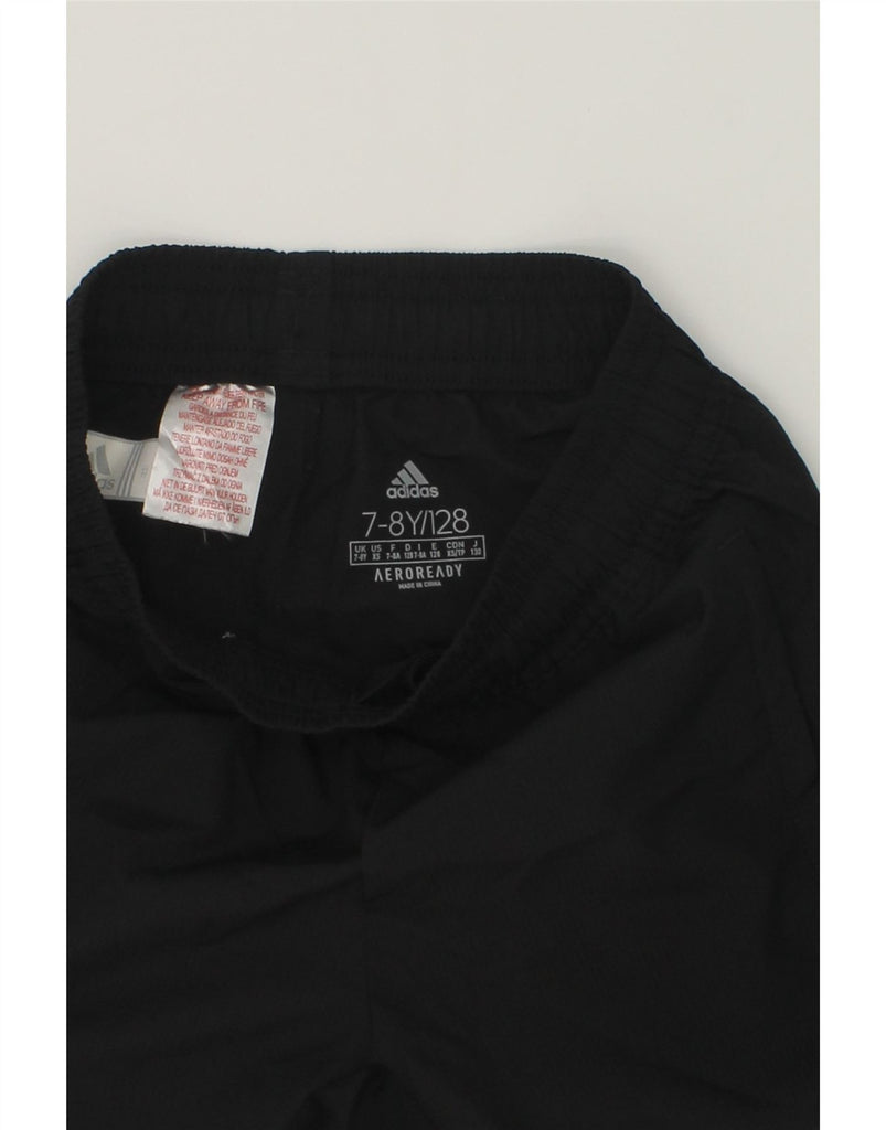 ADIDAS Boys Aeroready Sport Shorts 7-8 Years Black Polyester | Vintage Adidas | Thrift | Second-Hand Adidas | Used Clothing | Messina Hembry 