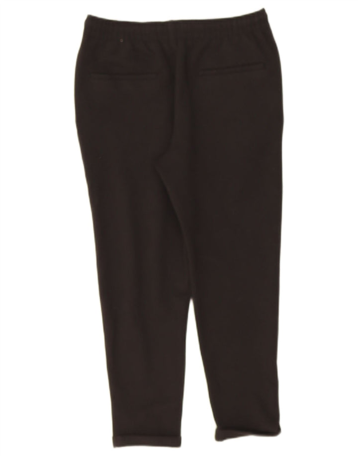 ZARA Womens Slim Cropped Trousers Medium W28 L23 Black