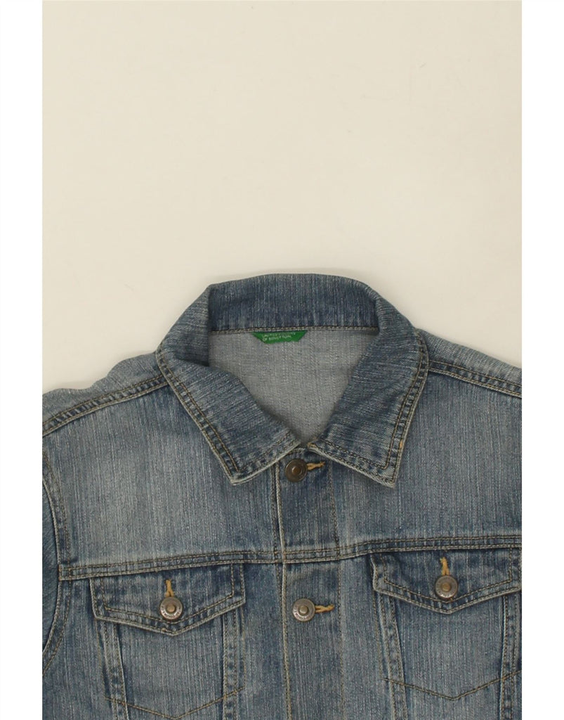 BENETTON Boys Denim Jacket 11-12 Years Blue Cotton | Vintage Benetton | Thrift | Second-Hand Benetton | Used Clothing | Messina Hembry 