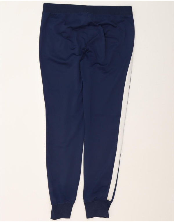 Nike Mens Tracksuit Trousers Joggers Large Navy Blue Colourblock Polyester