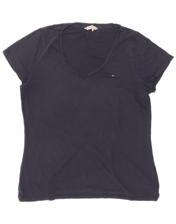 Tommy Hilfiger Womens T-Shirt Top UK 20 2XL Navy Blue