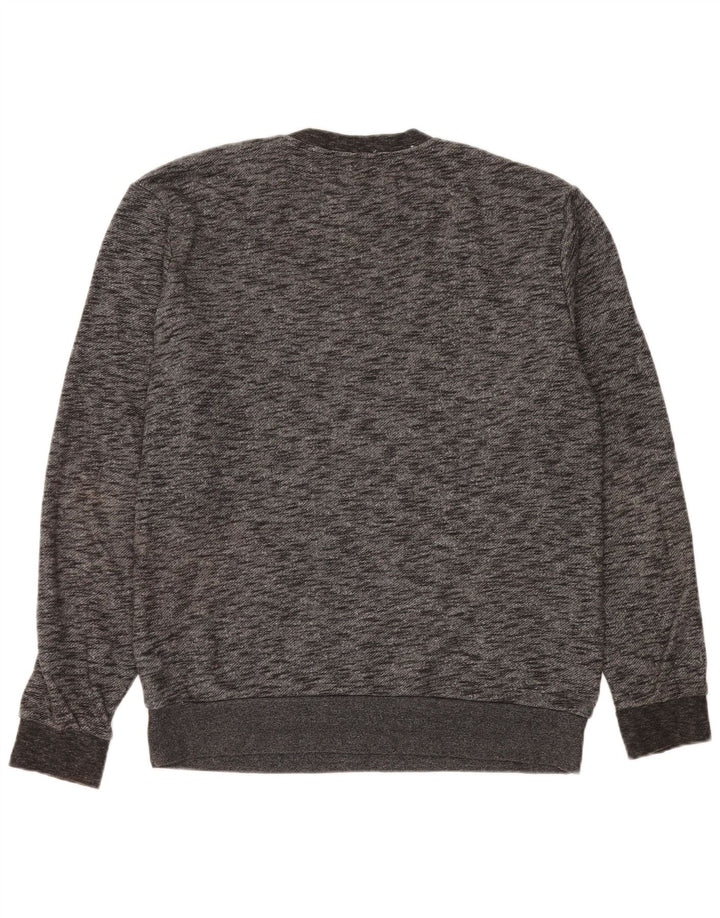 Quiksilver Mens Sweatshirt Jumper Large Grey Flecked Cotton