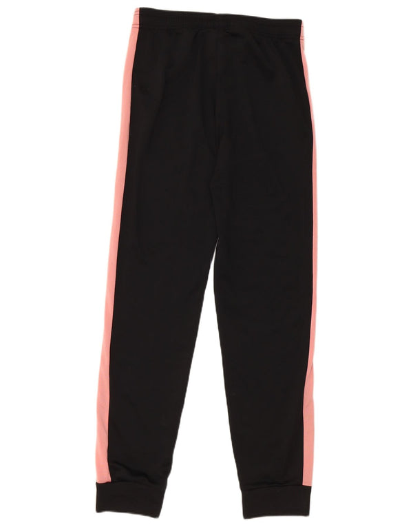 Adidas Girls Tracksuit Trousers Joggers 13-14 Years Black Colourblock