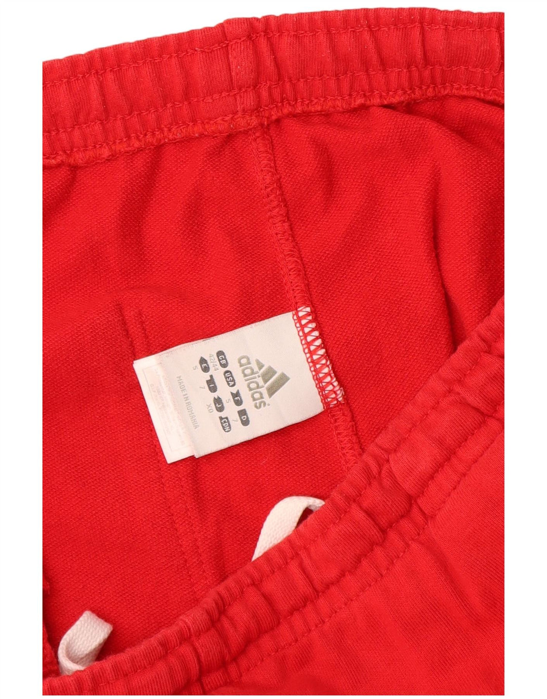 ADIDAS Mens Tracksuit Trousers UK 42/44 Large Red Cotton
