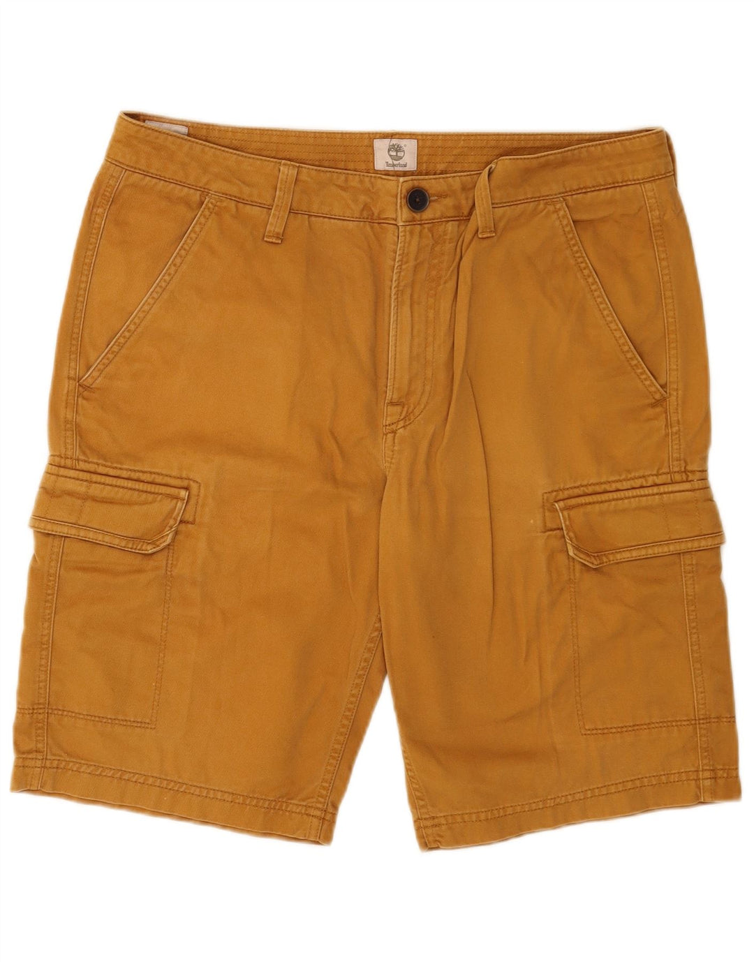 Timberland Mens Regular Cargo Shorts W34 Large Brown Cotton