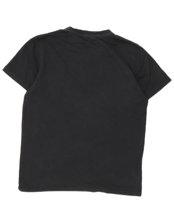 Fred Perry Mens T-Shirt Top Medium Black Cotton