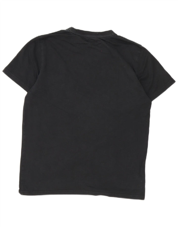 Fred Perry Mens T-Shirt Top Medium Black Cotton