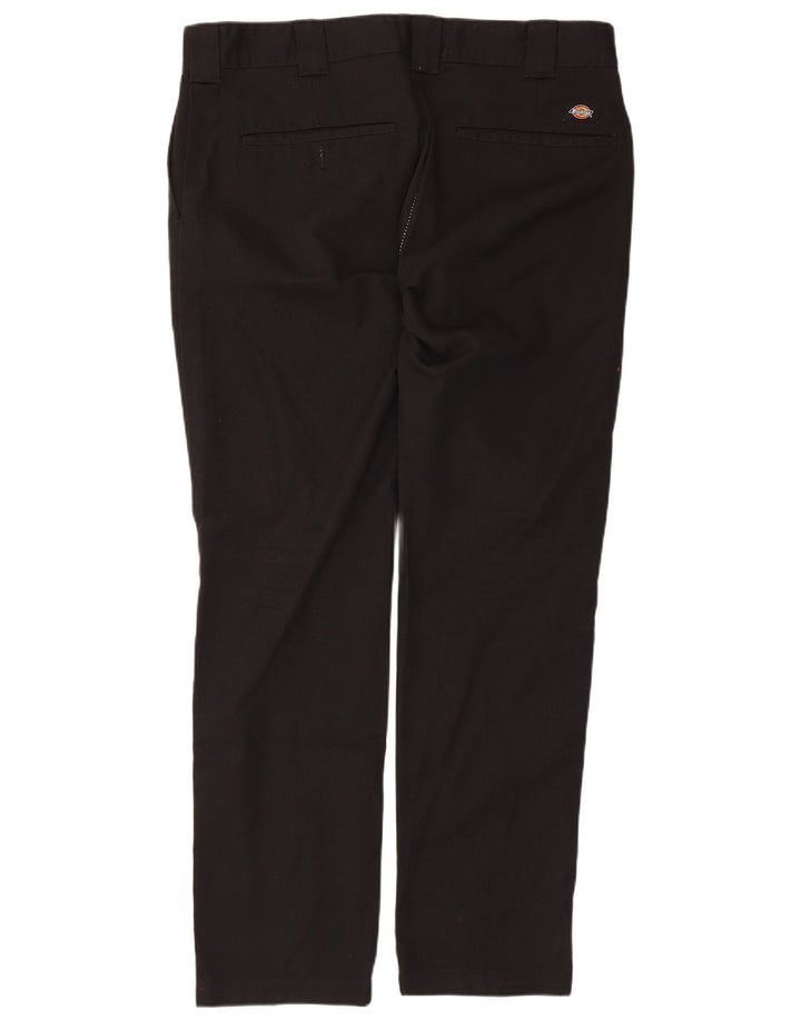 Dickies Mens Slim Fit Chino Trousers W36 L32 Black Polyester
