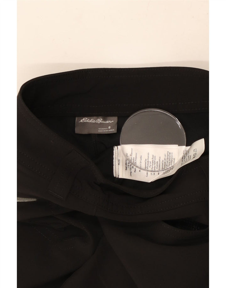 EDDIE BAUER Womens Mini Skirt US 8 Medium W30 Black Polyester