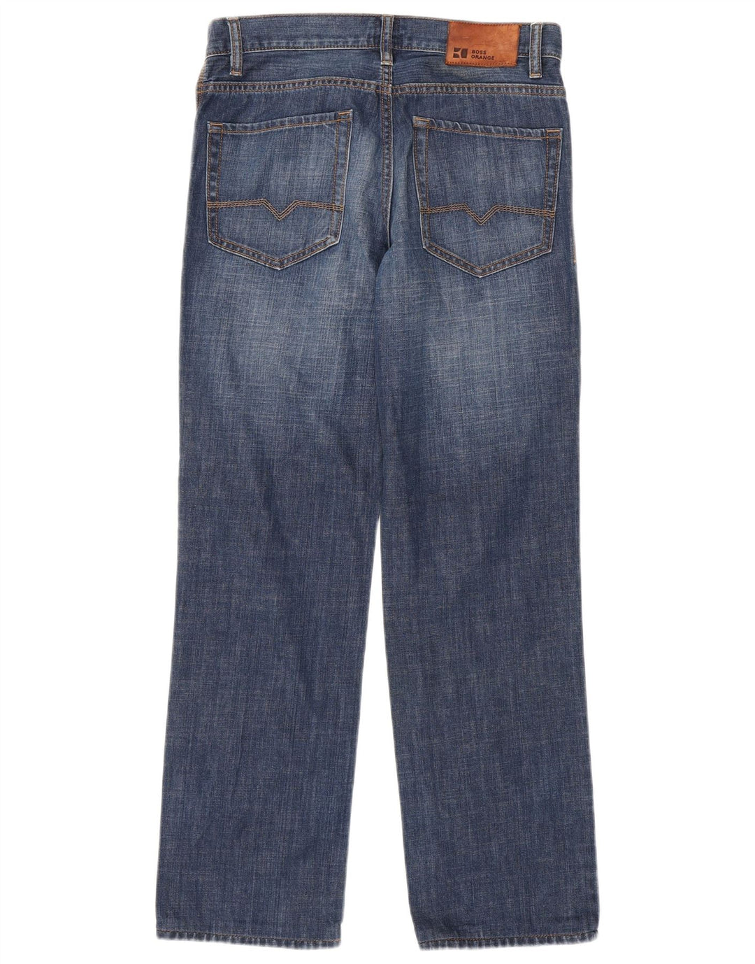 Hugo Boss Mens Straight Jeans W31 L34 Blue Cotton