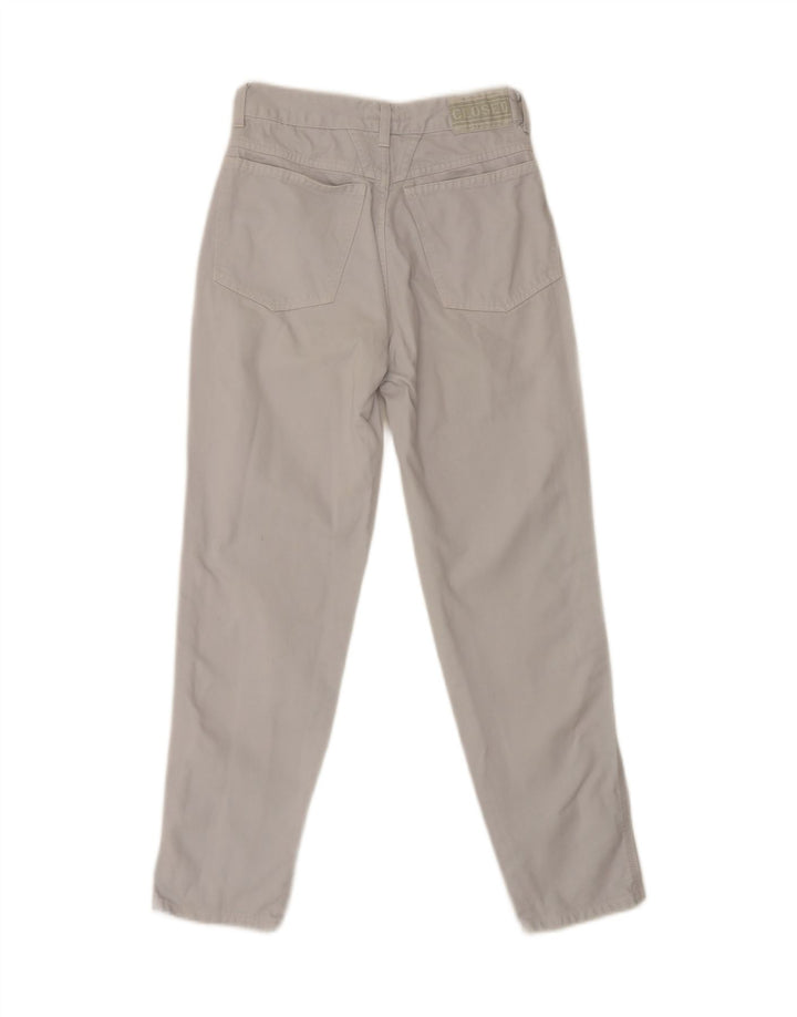 CLOSED Womens Slim Casual Trousers IT 42 Medium W26 L28 Grey Cotton Vintage Closed and Second-Hand Closed from Messina Hembry 