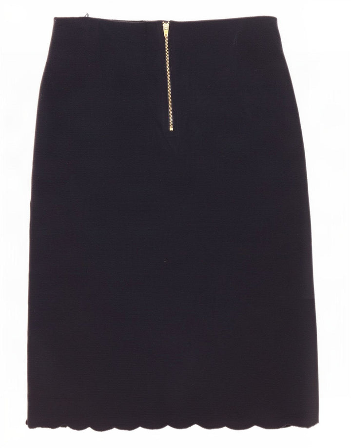 Phase Eight Womens Straight Skirt UK 12 Medium W32 Navy Blue Polyester
