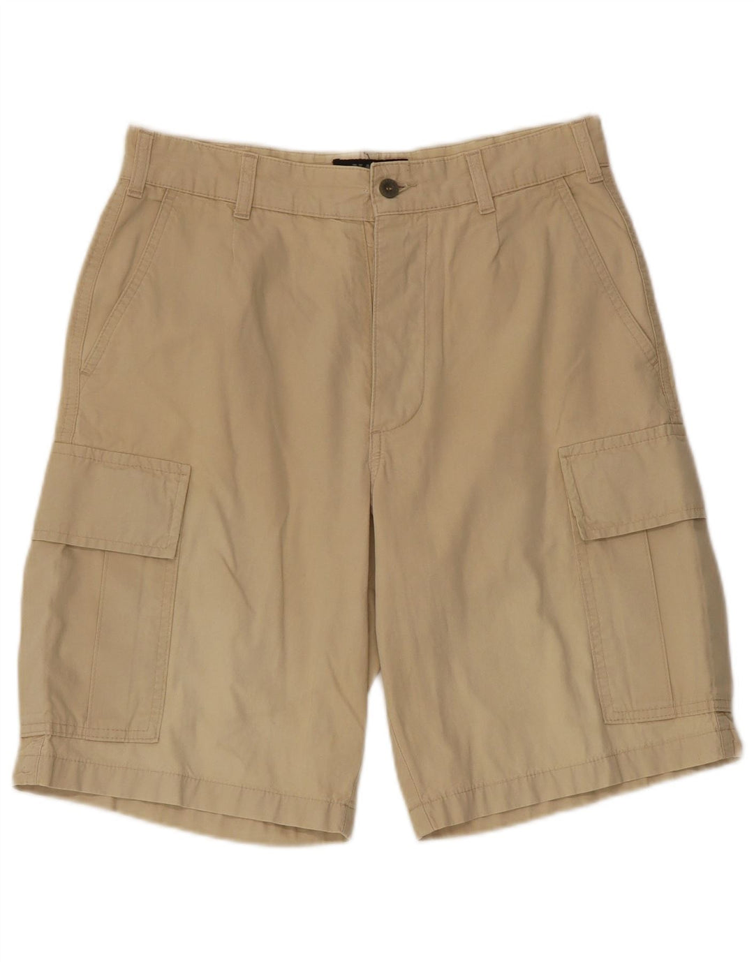Mash Mens Cargo Shorts IT 44 Small W30 Beige Cotton