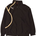 Puma Mens Tracksuit Top Jacket Small Black Colourblock Polyester