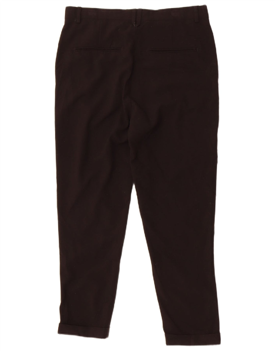 Zara Mens Slim Cropped Trousers EU 38 Small W30 L25 Black