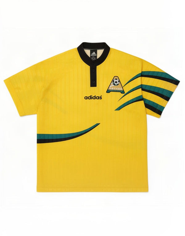 Adidas Mens Australia 1996-1998 Home Football Shirt Small Yellow