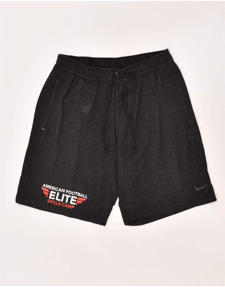 NIKE Mens Dri Fit Graphic Sport Shorts Large Grey Viscose | Vintage Nike | Thrift | Second-Hand Nike | Used Clothing | Messina Hembry 