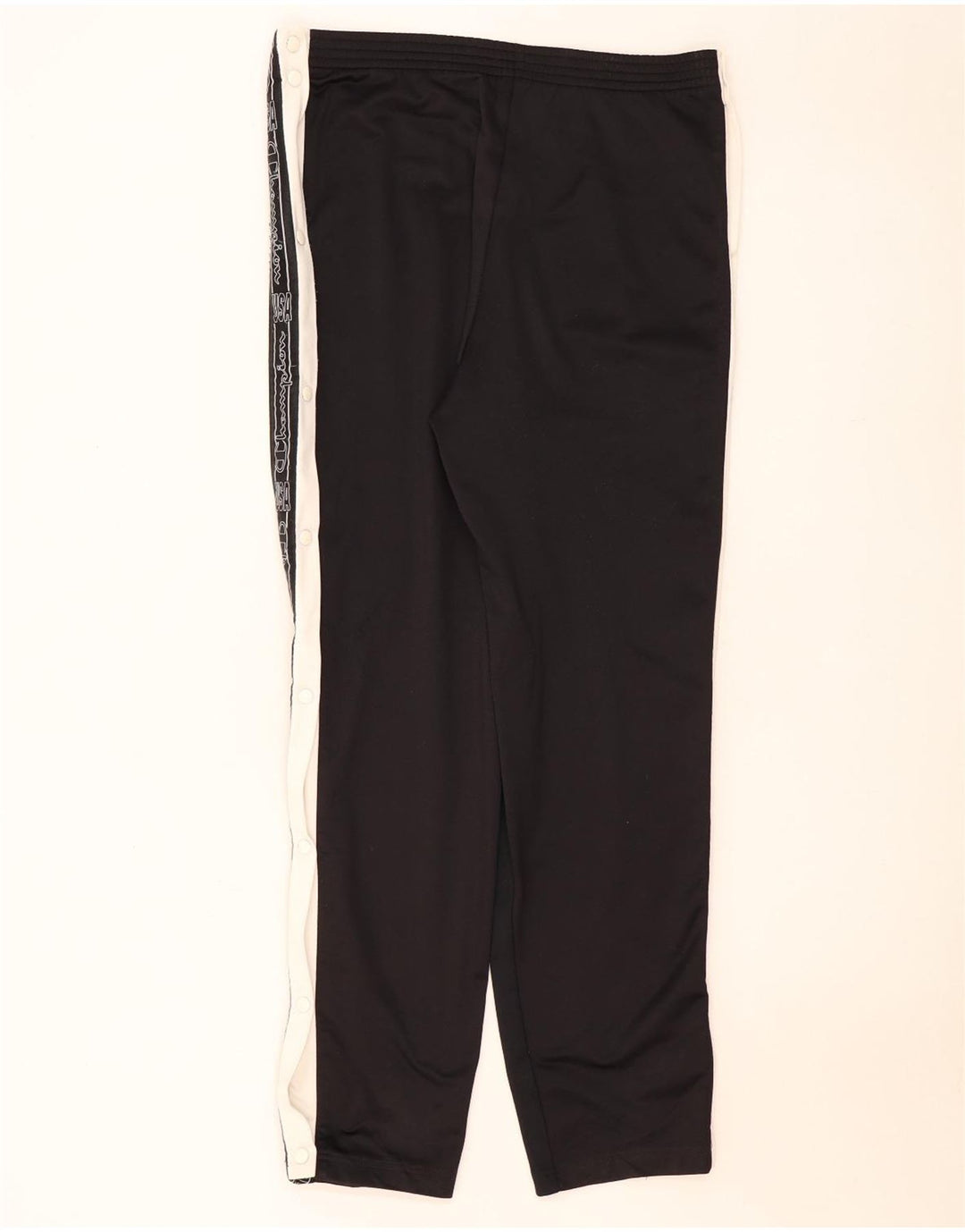 Champion Mens Graphic Tracksuit Trousers Medium Black Colourblock