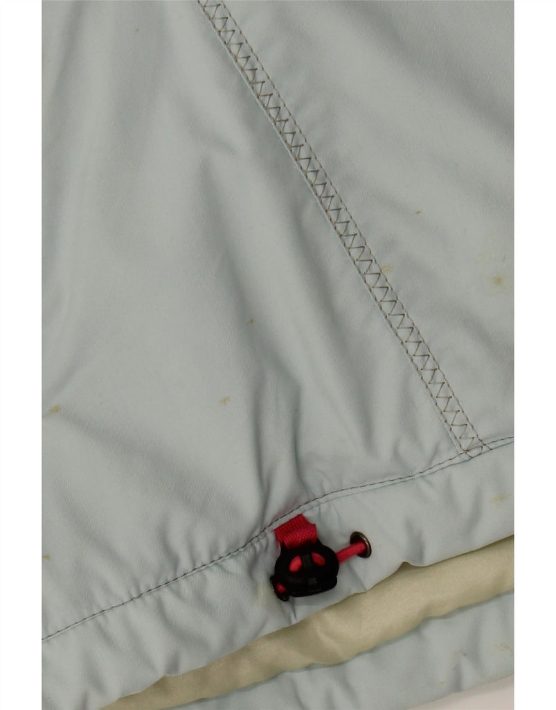 COLMAR Womens Hooded Windbreaker Jacket IT 44 Medium Blue Colourblock Vintage Colmar and Second-Hand Colmar from Messina Hembry 