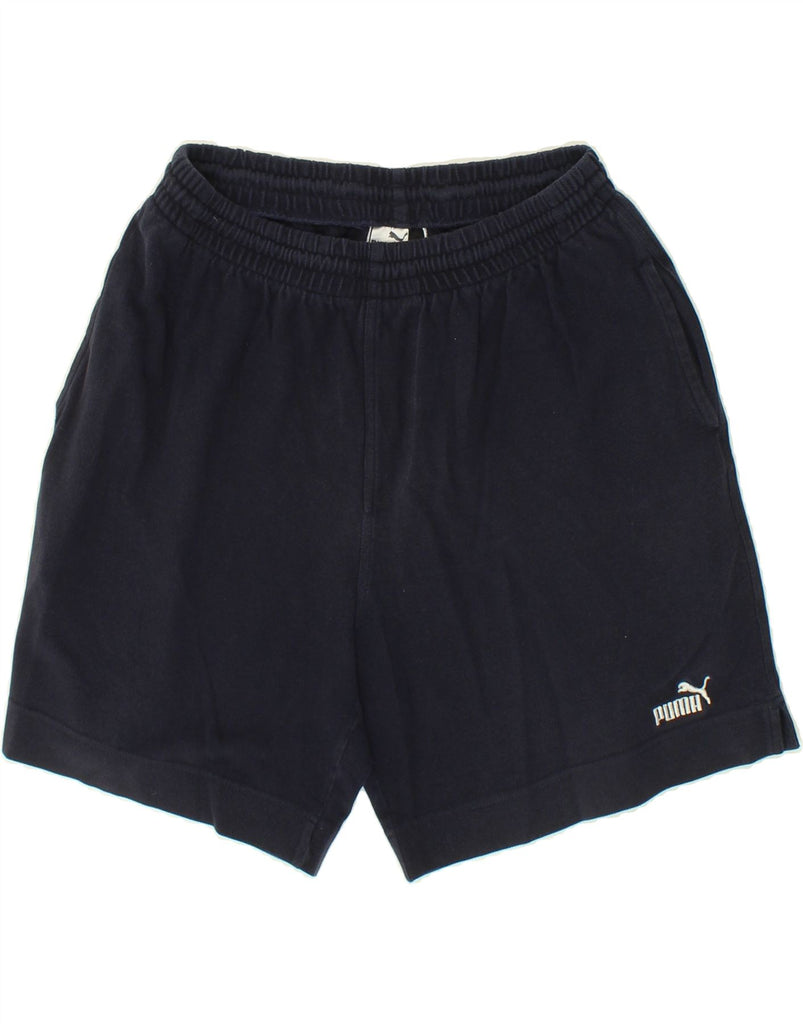 PUMA Mens Sport Shorts XL Navy Blue Cotton | Vintage Puma | Thrift | Second-Hand Puma | Used Clothing | Messina Hembry 