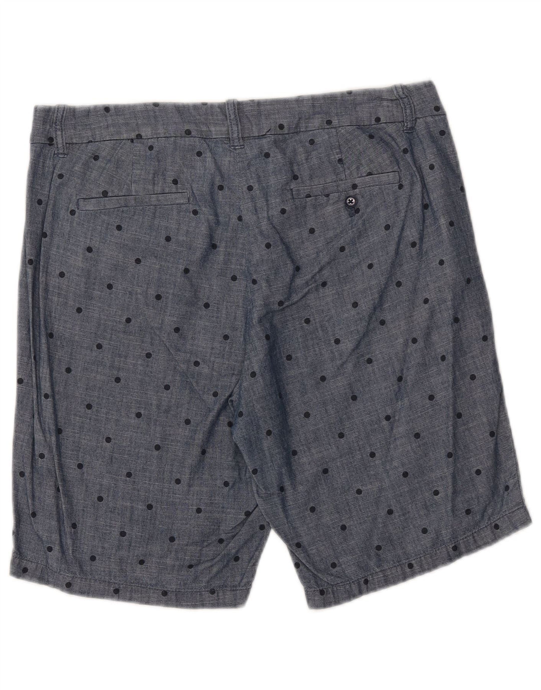 J. CREW Womens Bermuda Shorts US 8 Medium W32  Navy Blue Spotted