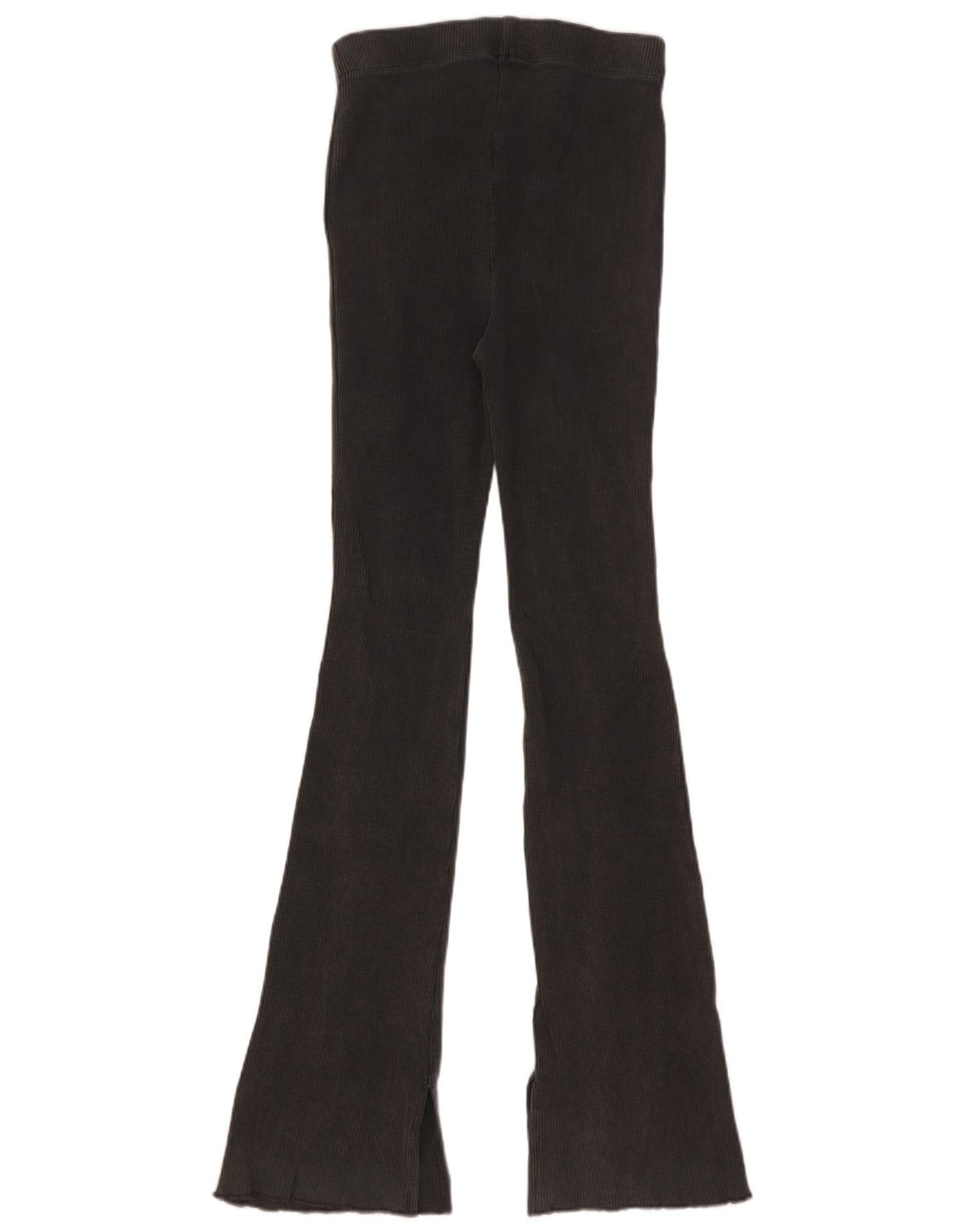 Zara Womens Flare Leggings UK 8 Small  Grey Cotton