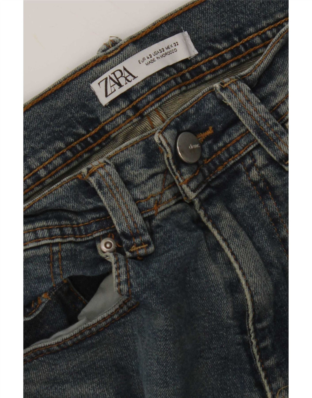Zara Womens Slim Jeans EU 42 Large W32 L30 Blue