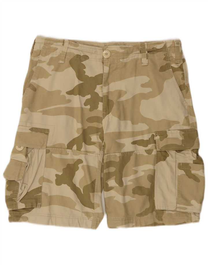 Brandit Mens Cargo Shorts Large W36 Khaki Camouflage Cotton
